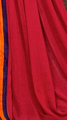 Blue Chanderi Embroidered unstitched salwar with dupatta 4