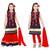 Navy embroidery and print dupion with netted fabric mastani dress kids girls