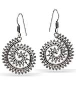 Jaipur Mart German Silver Oxidised Trendy Design Light Weight Dangler Earring For Girls