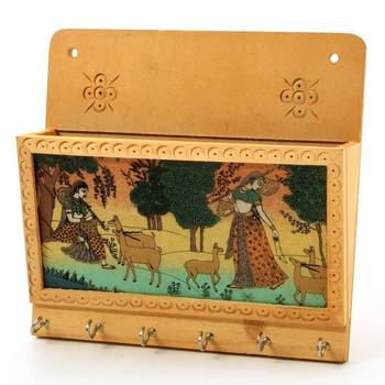 Gemstone painting key magazine holder gift 1