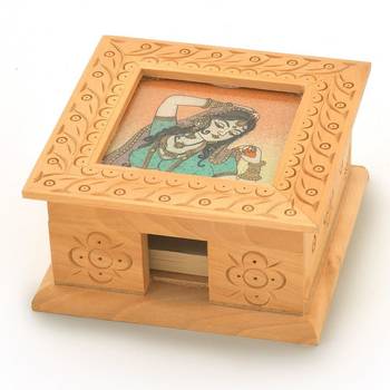 Gemstone painting slip pad box handicraft gift 1