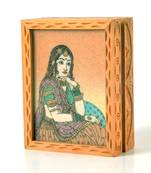 Precious gemstone painting jewelry box gift