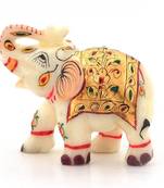 Rajasthani handmade elephant marble handicraft