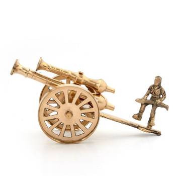 Brass rajasthani canon handicraft home decor 1