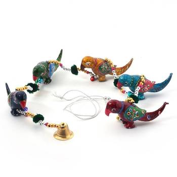 Rajasthani handmade colorful bird door hanging 1