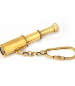 Pure brass handcrafted telescope in key chain