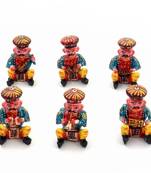 Rajasthani 6 piece musician bawla set in wood