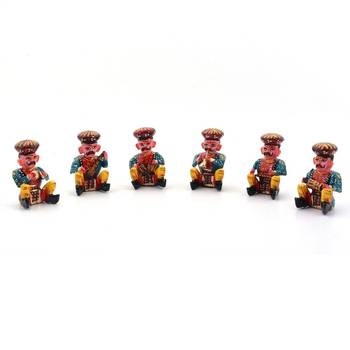 Rajasthani 6 piece musician bawla set in wood 2