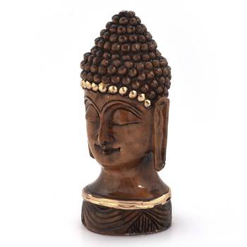 Antique handcrafted lord buddha in carved wood 2
