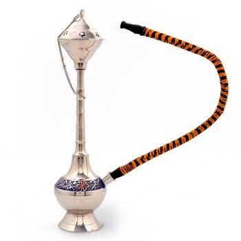 White metal colorful meenakari work real hukka 1