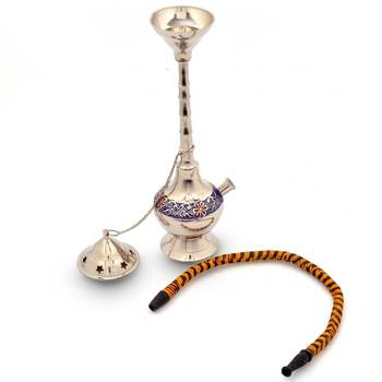 White metal colorful meenakari work real hukka 2