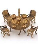 Unique design dining table chair maharaja set