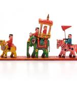 Royal maharaja procession wood handicraft item