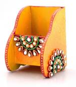 Beautiful kundan meenakari wooden mobile stand