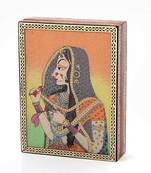Gemstone powder bani thani painting wooden box