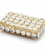 Traditional unique designer brass crystal box