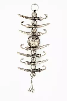 Lemon chilly wall door hanging in white metal