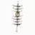 Lemon chilly wall door hanging in white metal