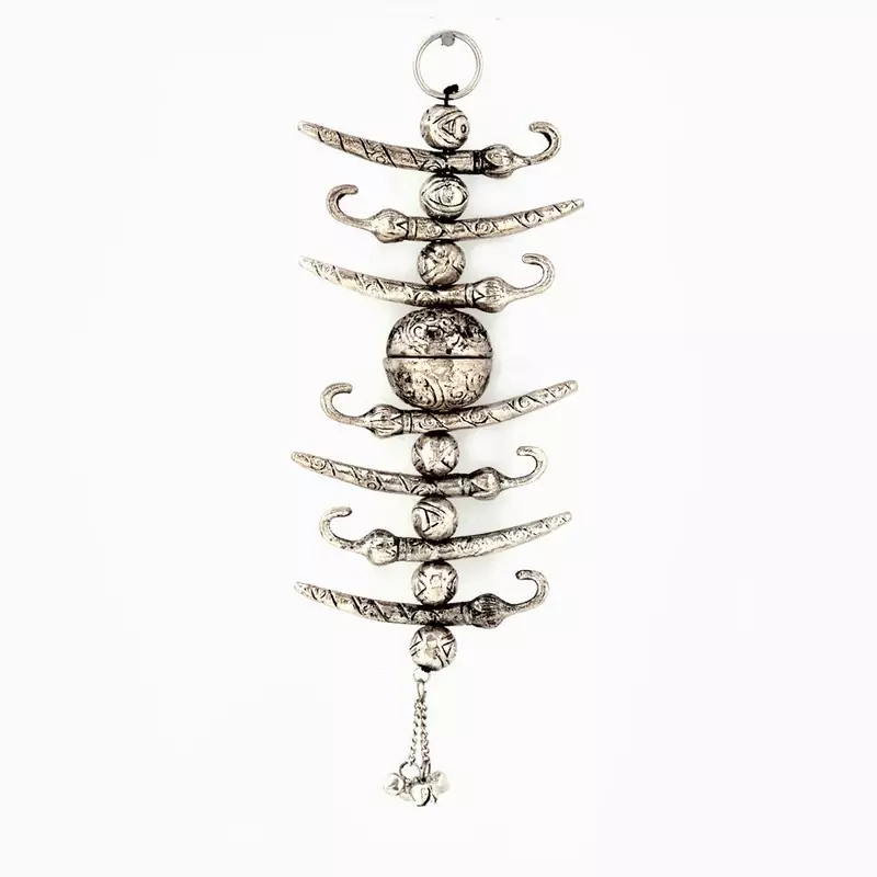 Lemon chilly wall door hanging in white metal