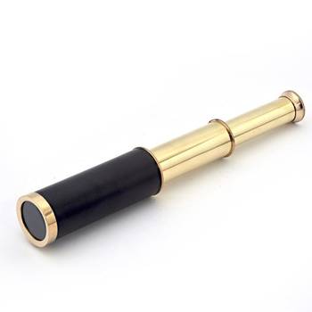 Jaipuri handicraft real telescope in brass lea 2