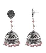 Bridal Jhumka Earring With Amethyst Crystal Beadsindian Ganesha Studs Jhumki Earrings Jewellery