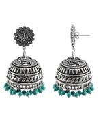 Turquoise Earringsganesha Studs Jhumkai Earringssilver Tribal Jhumkisindian Jewellery