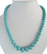 Turquoise Aura Howlite Beads Necklace For Women