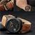 New Exclusive latest Brown colour Leather Strap watch arrival