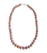 Multi Color Plain Round Mosaic Beads Necklace