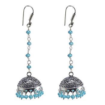 Oxidized Handmade Jhumka Earringstribal Jewelleryjaipur Jhumki 1