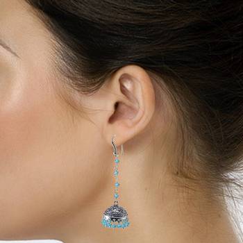 Oxidized Handmade Jhumka Earringstribal Jewelleryjaipur Jhumki 2