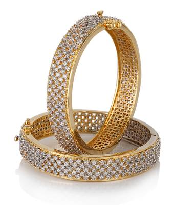 White cubic zirconia bangles-and-bracelets 1