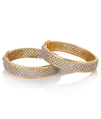 White cubic zirconia bangles-and-bracelets 2