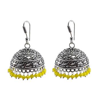 Handmade Texture Round Jhumka Earringsfashion Wear Jewelry Collections 1