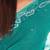 FAVOLA Designer  Sea Green Tiger Pattern Crystallized Sari
