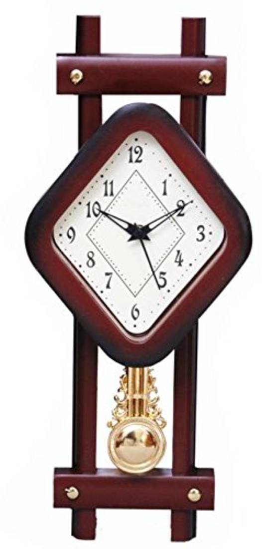 Plaza kite design golden pendulum wall clock Bella Enterprises 1562266