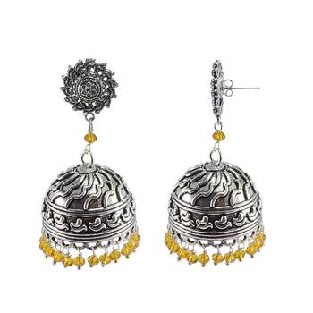 Yellow Stone Jhumkas 1