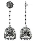 Black Beaded Jewellery Jhumkas