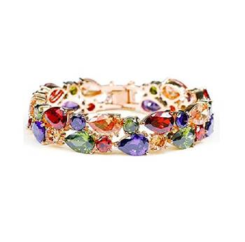 Multicolor cubic zirconia bangles-and-bracelets 1