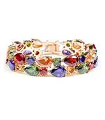 Multicolor cubic zirconia bangles-and-bracelets