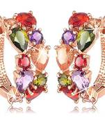 Multicolor cubic zirconia earrings
