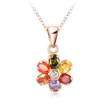 Multicolor cubic zirconia pendants 1