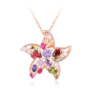 Multicolor cubic zirconia pendants 1