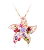 Multicolor cubic zirconia pendants