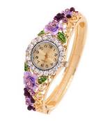 Multicolor cubic zirconia watches