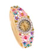 Multicolor cubic zirconia watches