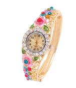 Multicolor cubic zirconia watches