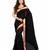 Black plain chiffon saree with blouse