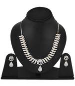 Gold cubic zirconia necklace-sets