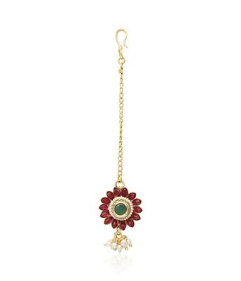 Gold pearl necklace-sets 4